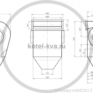 Чертеж золоуловителя ЗУ 2,15