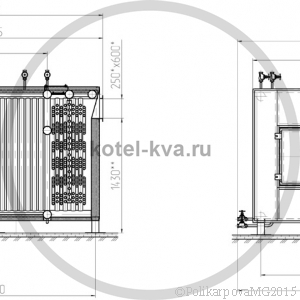 Чертеж котла КВа 800