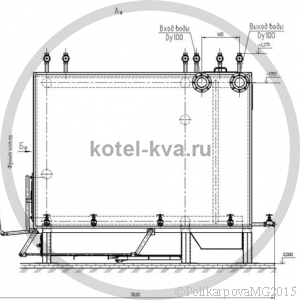 Котел КВм-0,8 с топкой РПК вид 1