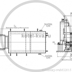 Котел КВм-0,8 с топкой ТШПМ вид 2