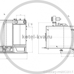 Котел КВм-1,0 с топкой РПК вид 2