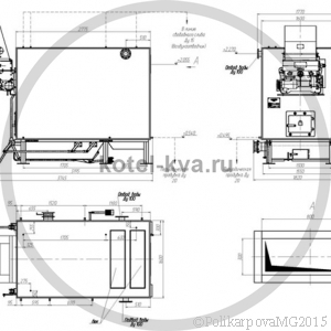 Котел КВм-1,1 с забрасывателем и с топкой РПК