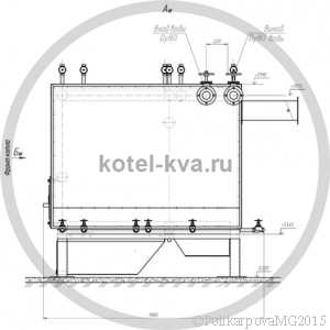 Чертеж котла без дымососа 470 кВт