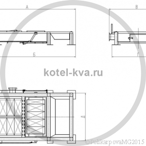 Чертеж топки РПК