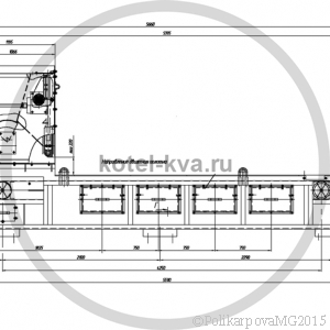 Чертеж топки ТЛПХ 1,1/3,5