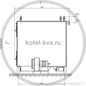 Чертеж котла на дровах 300 кВт